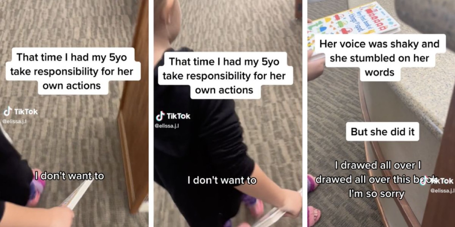 TikToker Shares the Moments of Teaching Her Child to Correct Her Own Mistake